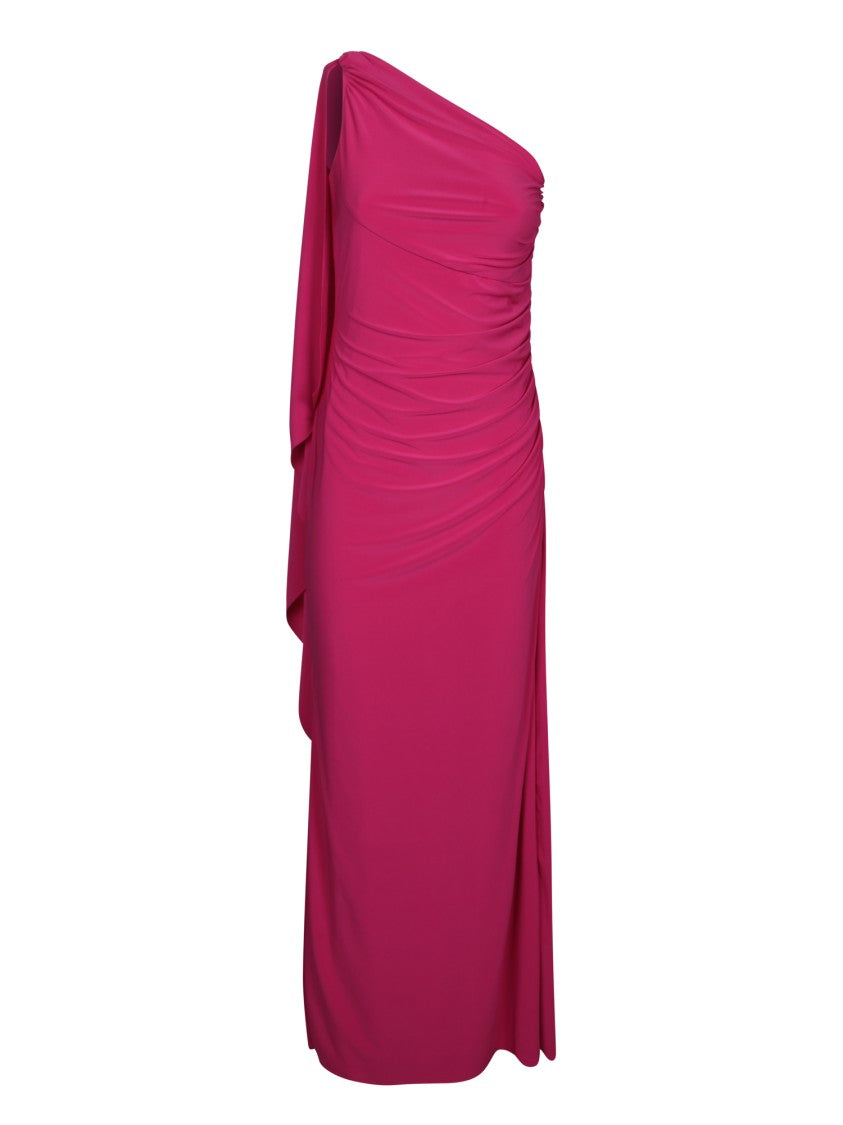 Blanca Vita One-Shoulder Midi Dress With Draped Detailing