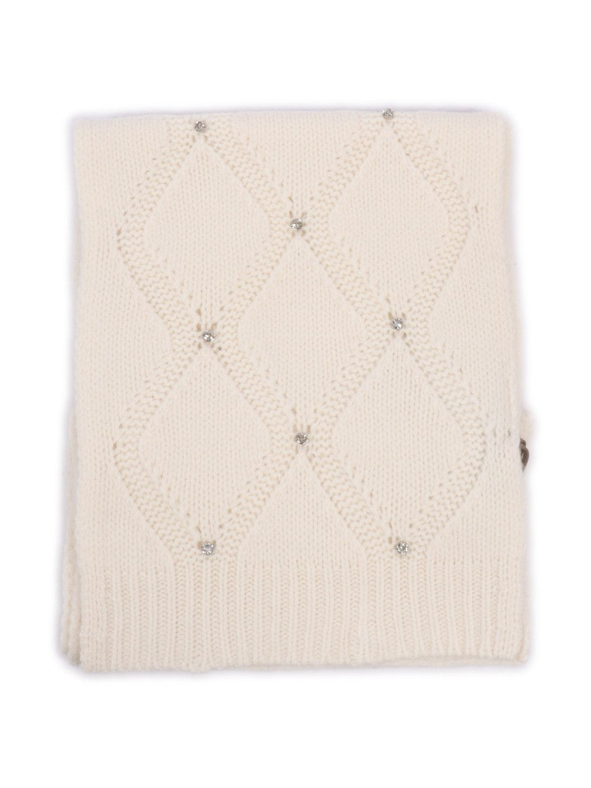Kangra Cashmere Diamond Scarf + Caboucon Embroidery