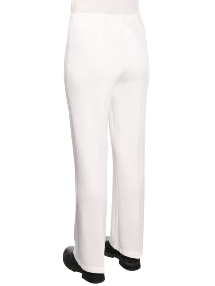 Gran Sasso Straight-Leg Wool Pants With Subtle Seam Detail