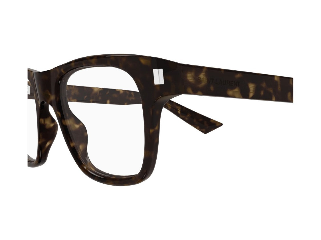 Saint Laurent Sl 875 Opt Bold Square Tortoiseshell Eyeglasses