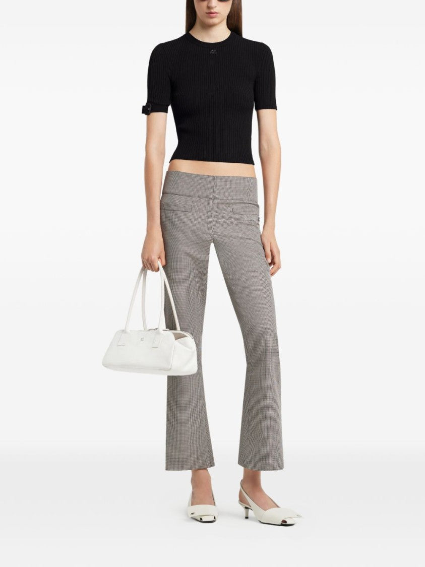 Courrèges Fitted Ribbed Knit Top
