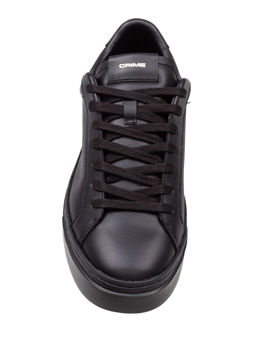 Crime London Crime Extralight Leather Sneakers, Black