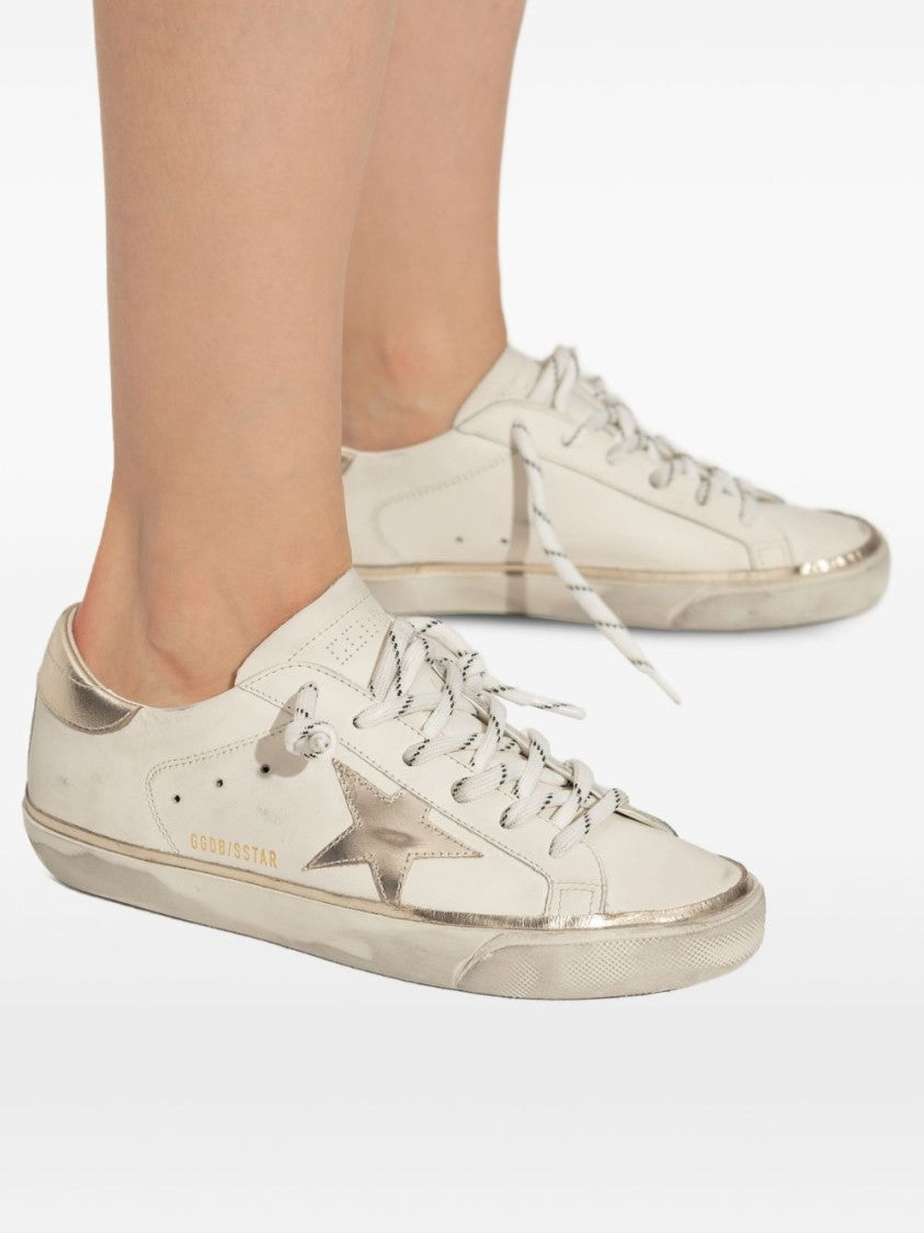 Golden Goose Classic Round Toe Sneakers With Branded Heel Counter