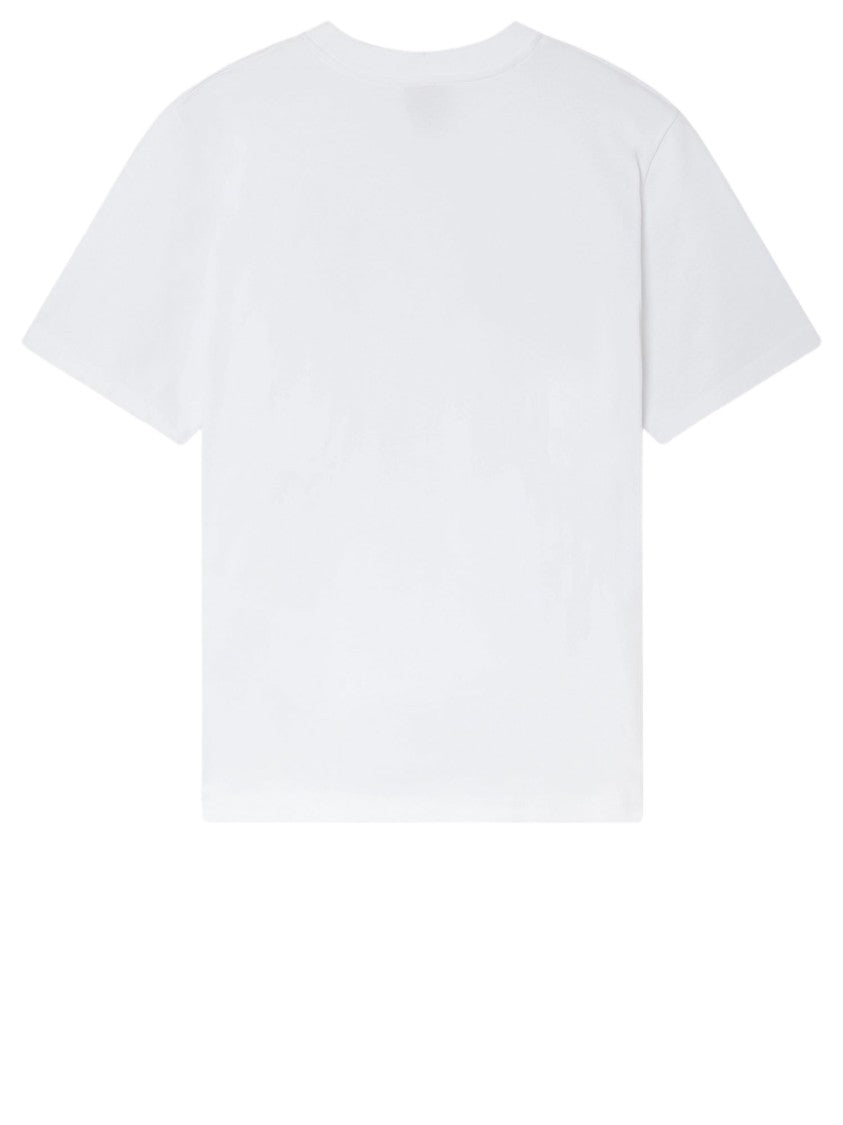 Casablanca Round Neck Cotton T-Shirt With Vibrant Logo Print