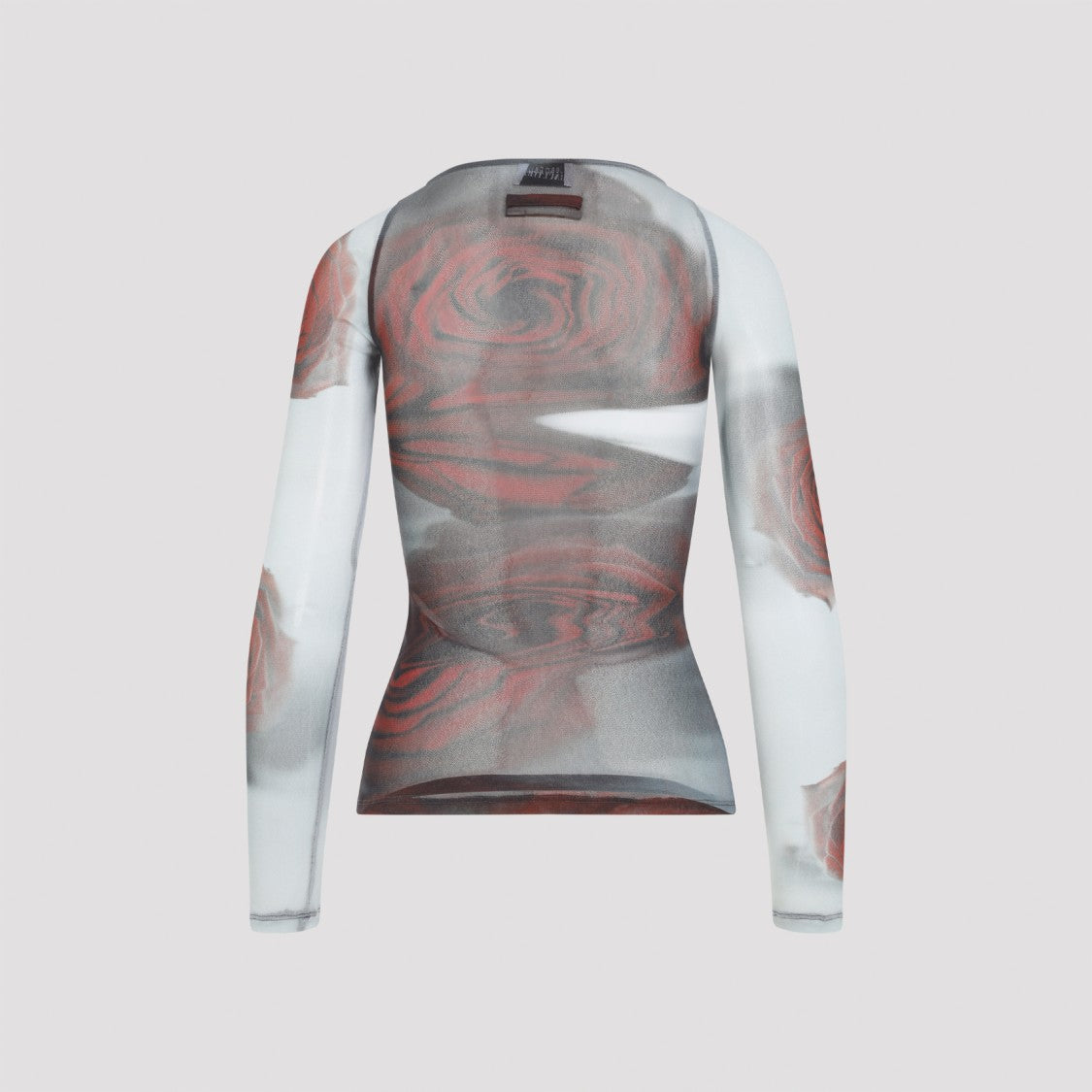 Jean Paul Gaultier Fitted Long-Sleeved Top With Semi-Sheer Fabric