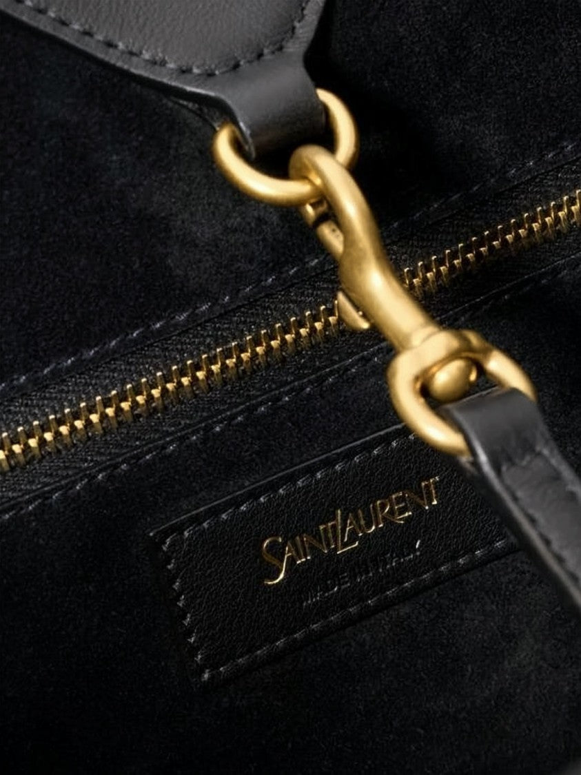 Saint Laurent Structured Calf Leather Y Tote Bag