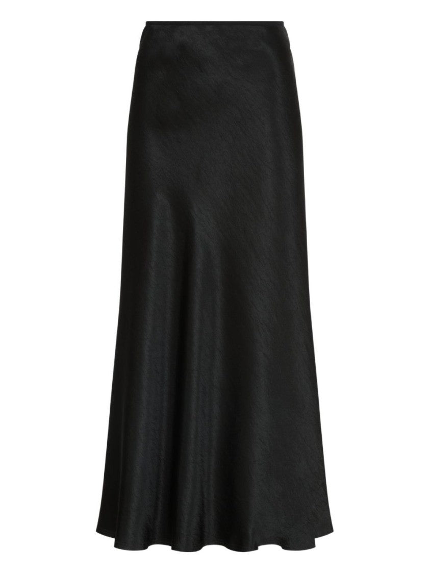 Maison Margiela Midi-Length Flared Hem Skirt In Acetate