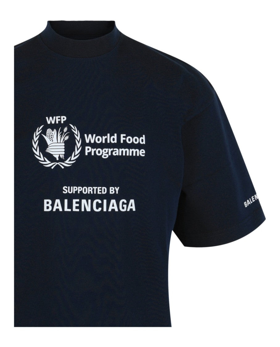 Balenciaga Medium-Fit Cotton T-Shirt With World Food Programme Graphics