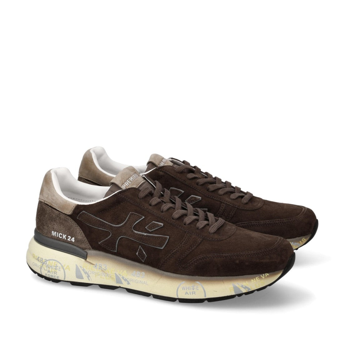 Premiata Mick Sneakers In Brown Suede