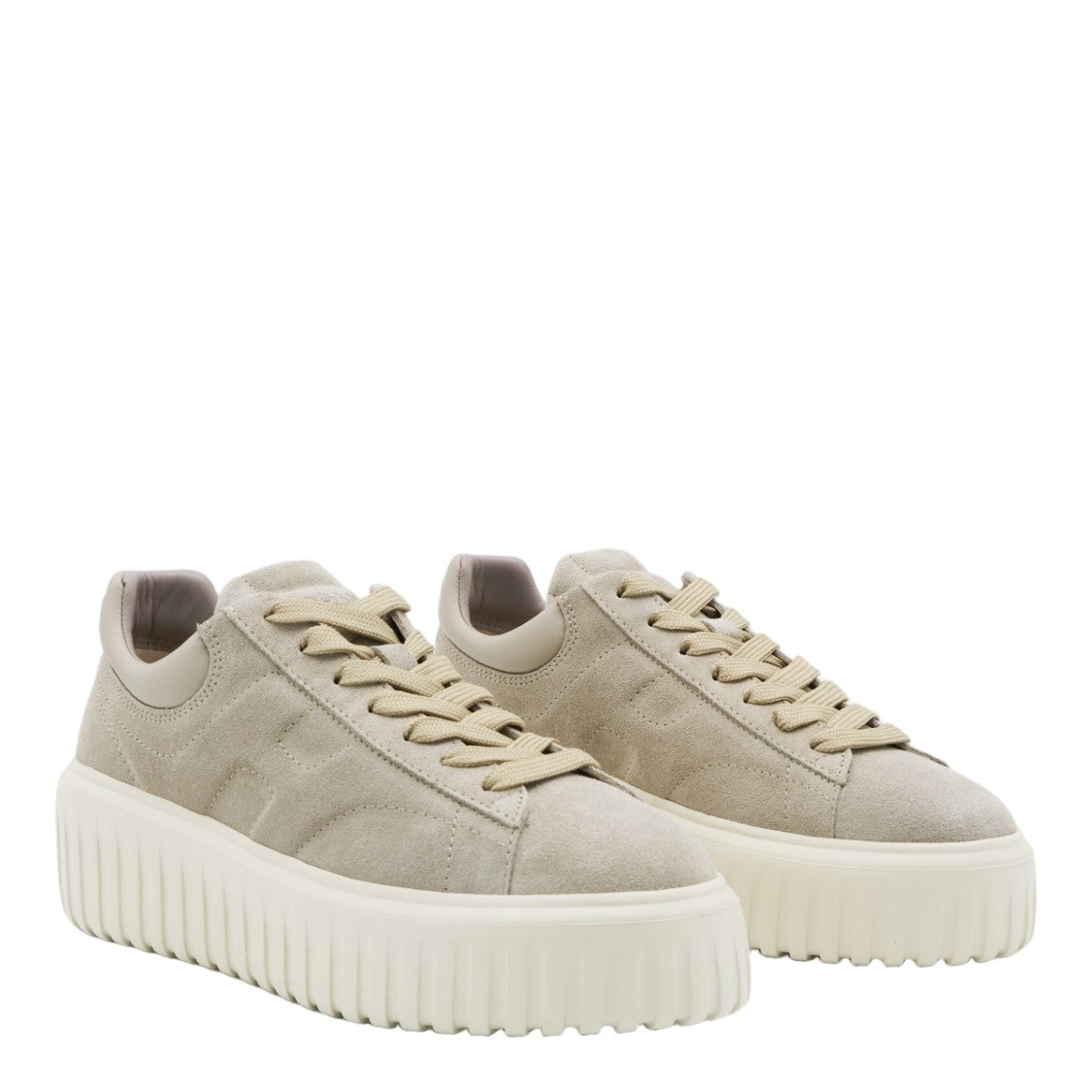 Hogan Chunky Platform Sneakers With Soft Suede Upper