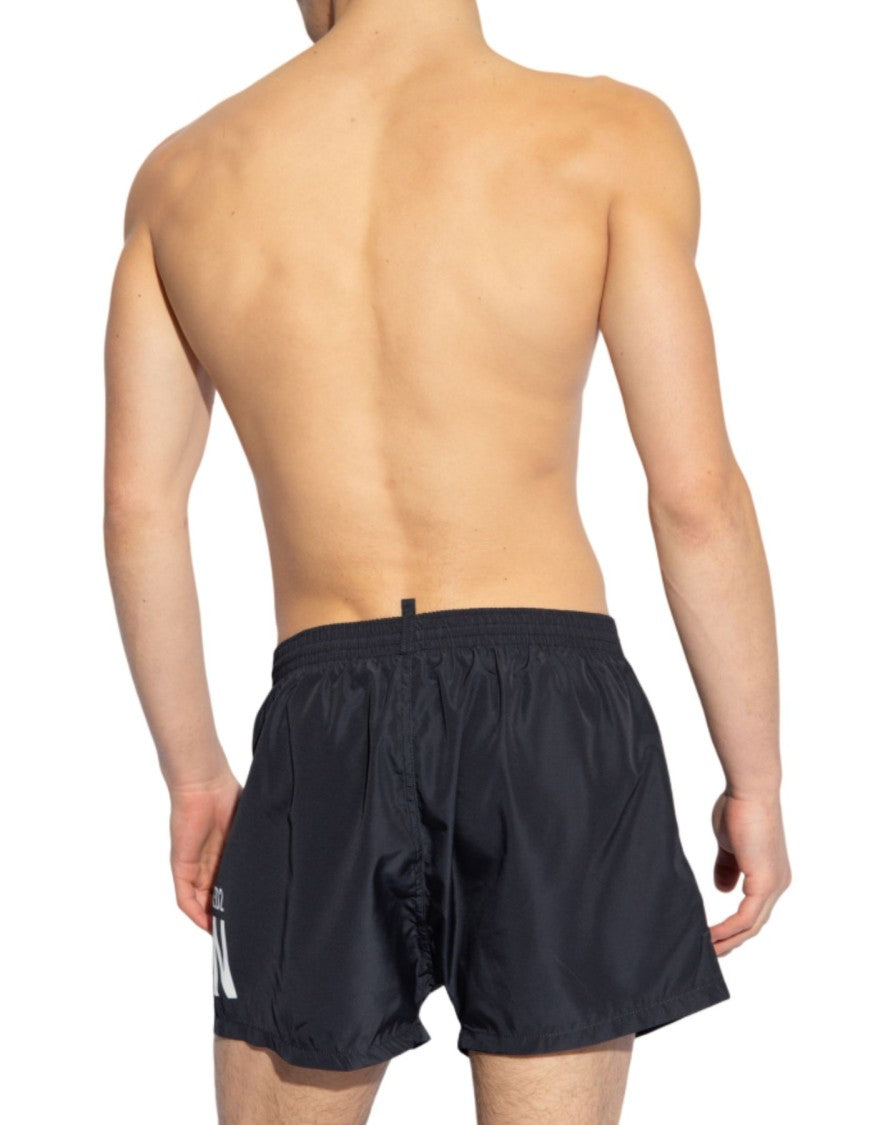 Dsquared2 Mid-Length Black Swim Shorts