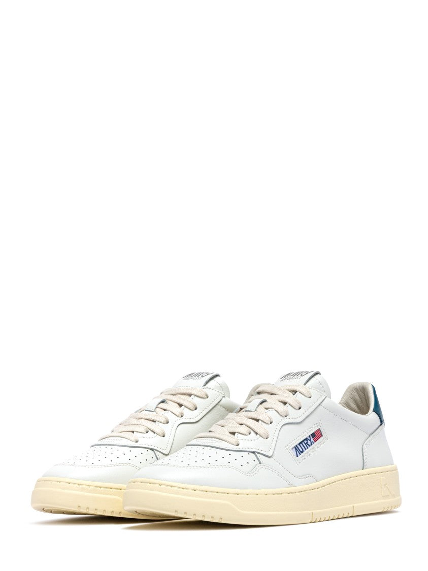 Autry Low-Top Leather Sneakers With Minimalist Design And Contrasting Collar