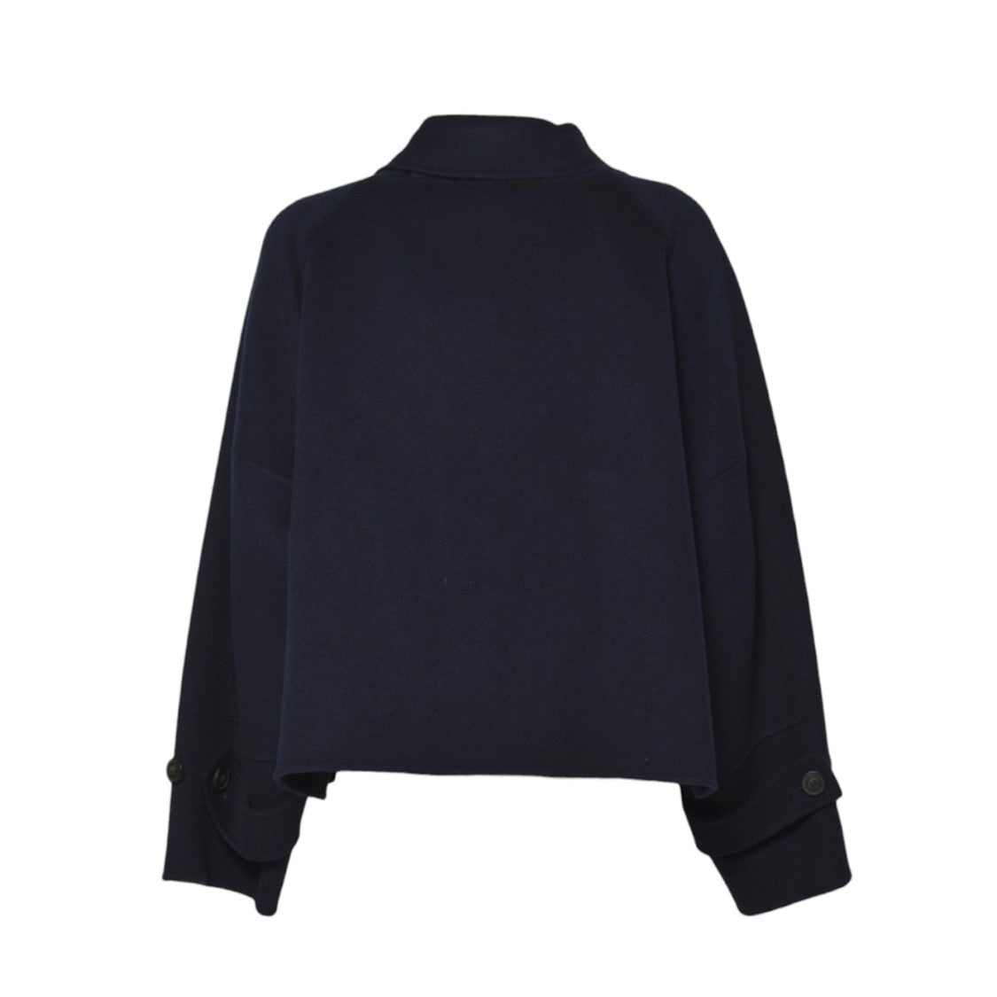 Max Mara Cropped Black Jacket With Classic Collar