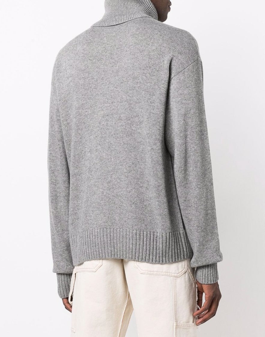 Off-White Basic Knit Turtleneck Sweater