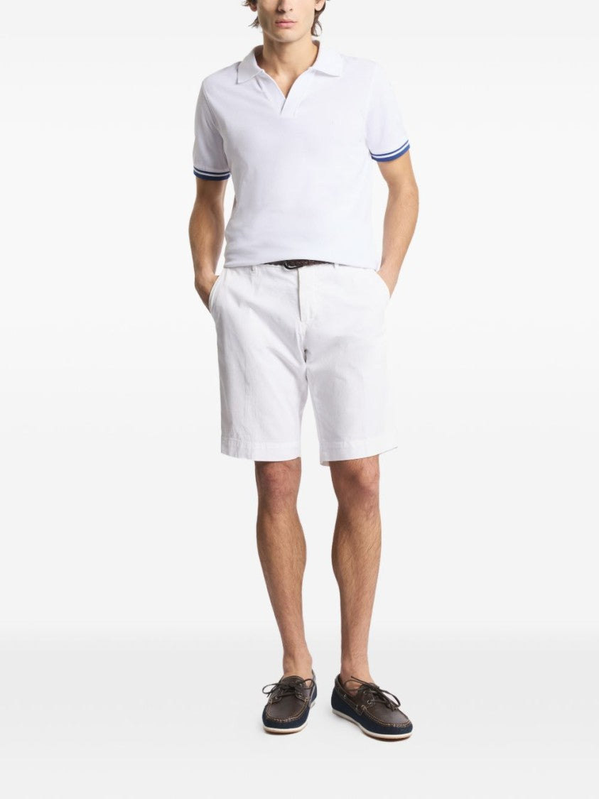 Fay Classic Short-Sleeve Embroidered Polo Shirt