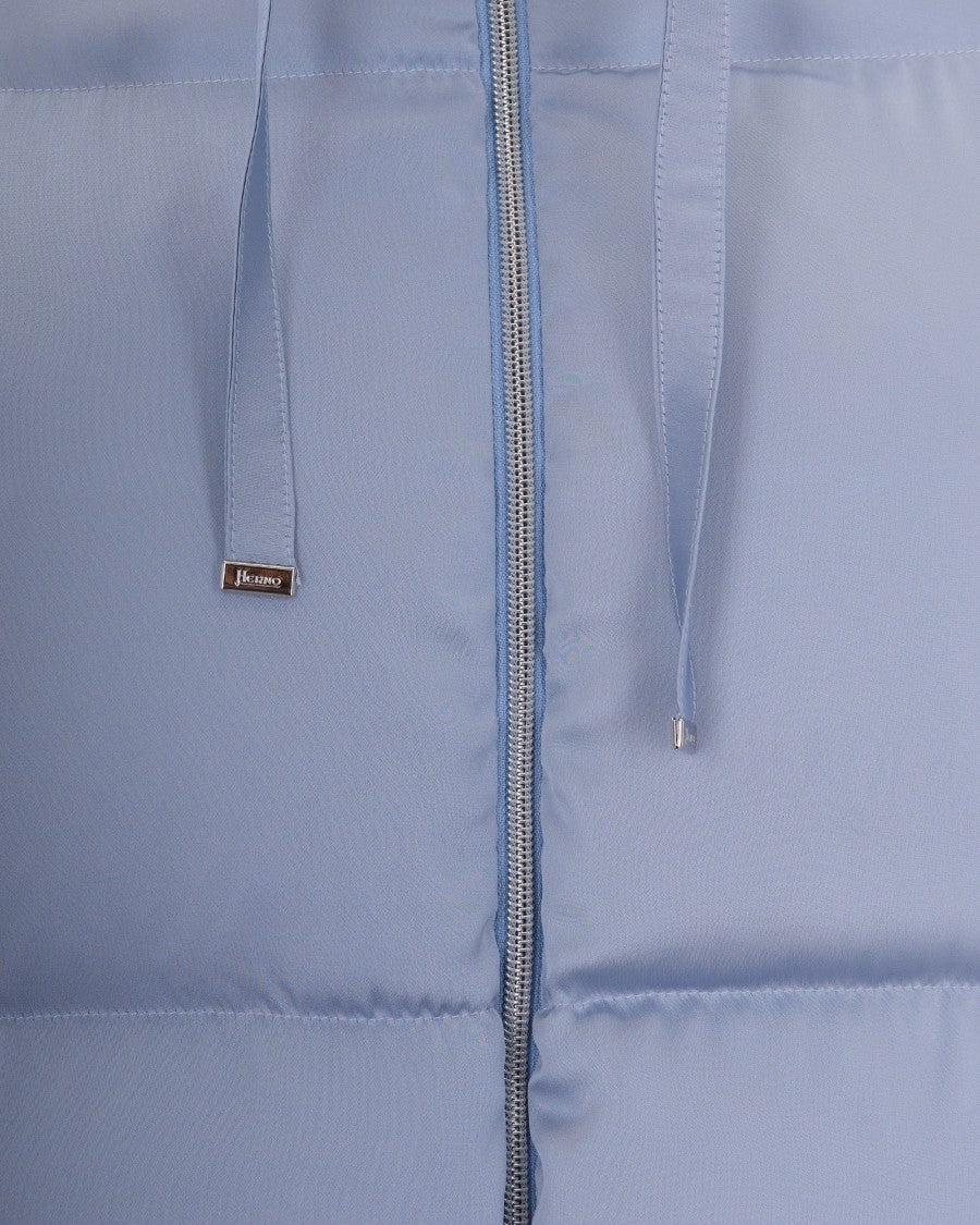 Herno Light Blue High Neck Padded Down Jacket