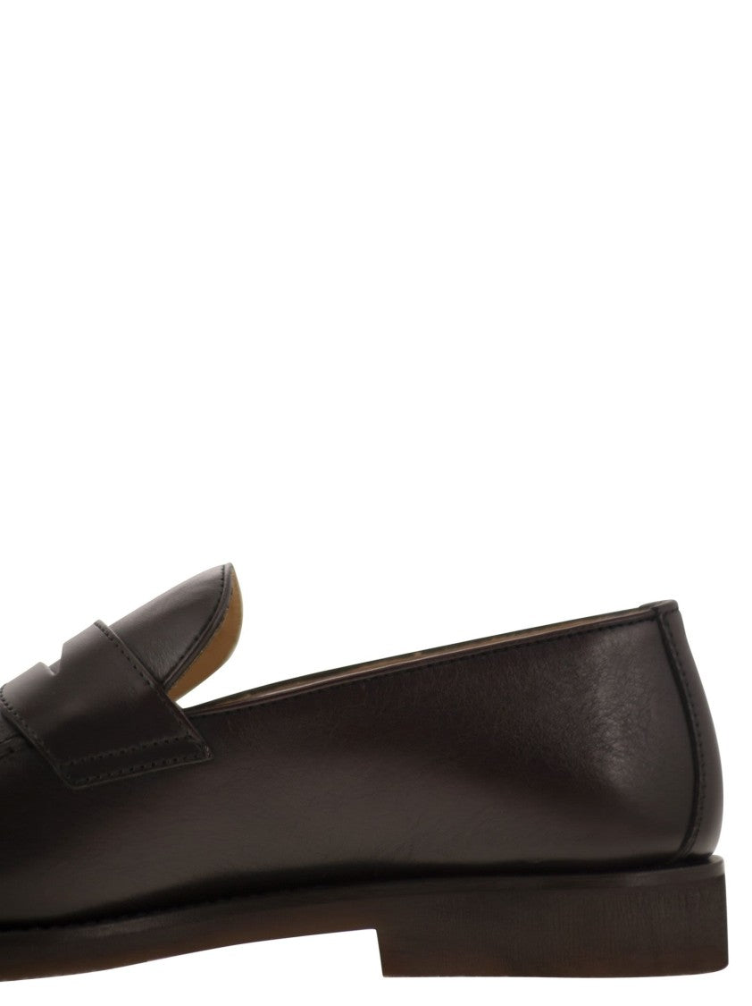 Brunello Cucinelli Calfskin Penny Loafer