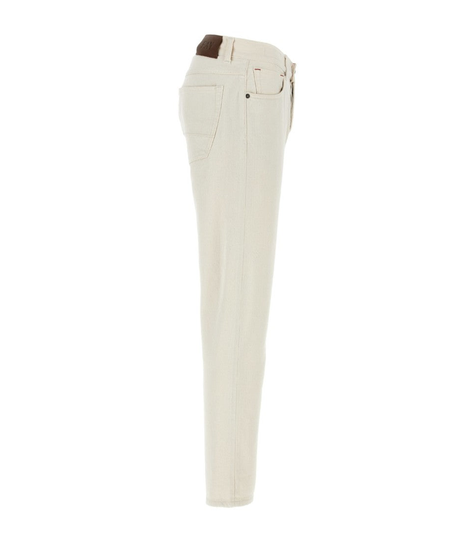 Fay Classic Straight-Leg Jeans With Subtle Stitching