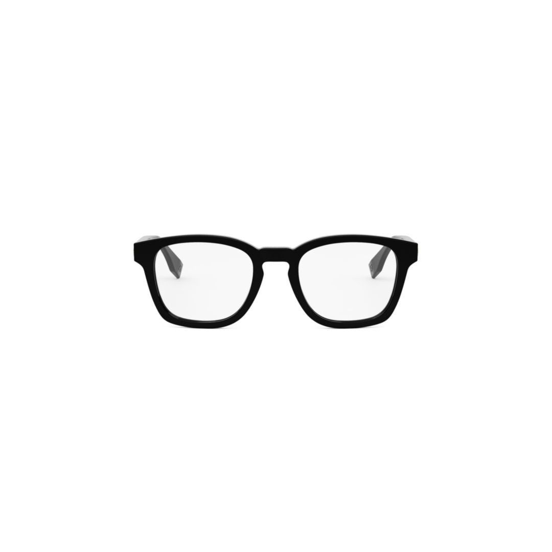Fendi Fe50097i Bold Rectangular Acetate Frame Eyeglasses