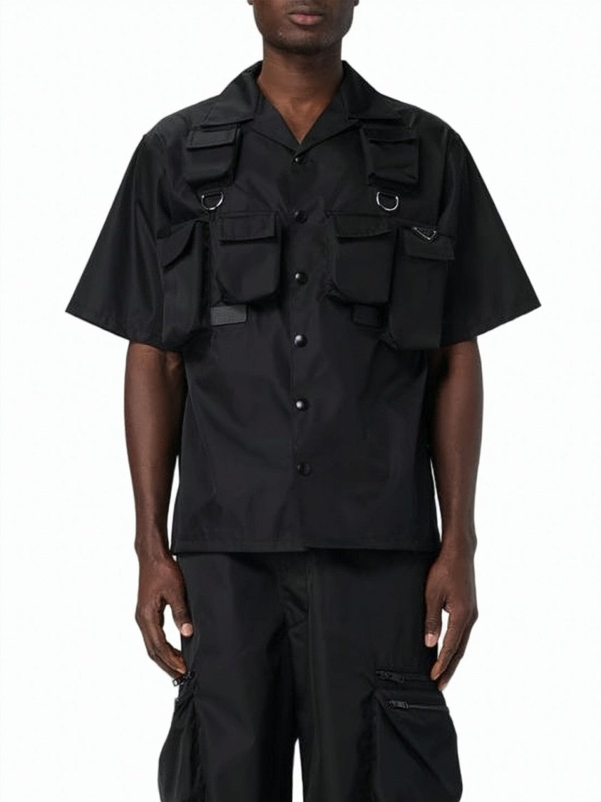 Prada Short-Sleeved Shirt With Classic Collar