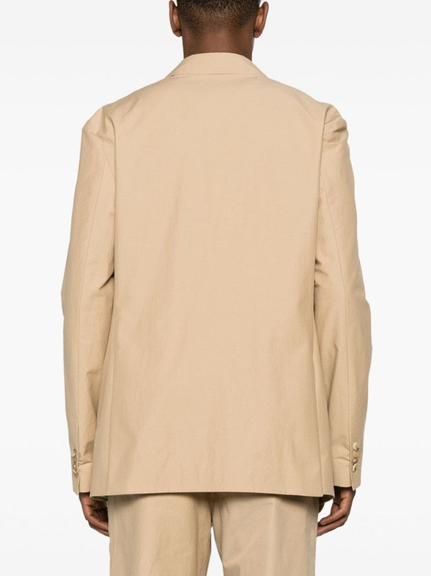 Moschino Beige Cotton Blend Blazer
