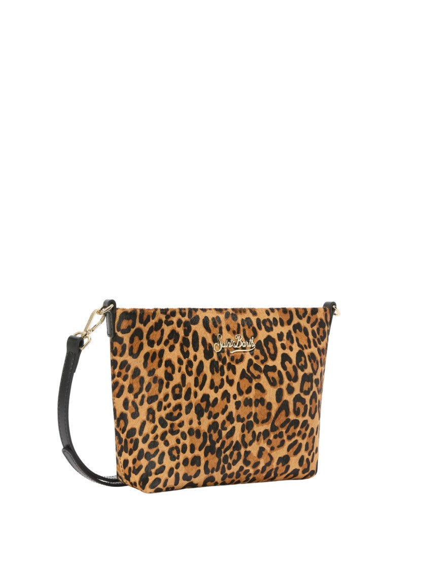 Mc2 Saint Barth Bold Leopard Print Handbag