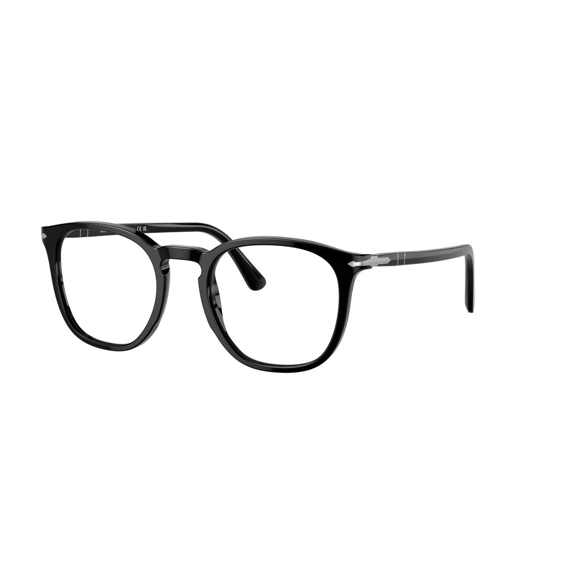 Persol 0Po3318v Rounded Square Acetate Eyeglasses With Polished Finish