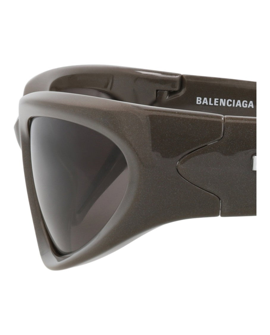 Balenciaga Shield-Frame Sunglasses In Bio Injection Material