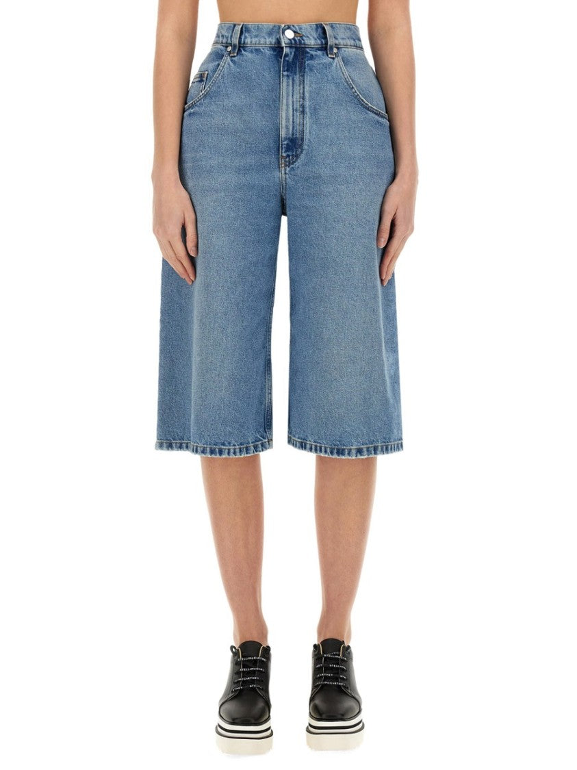 Stella Mccartney Knee-Length Denim Bermuda Shorts
