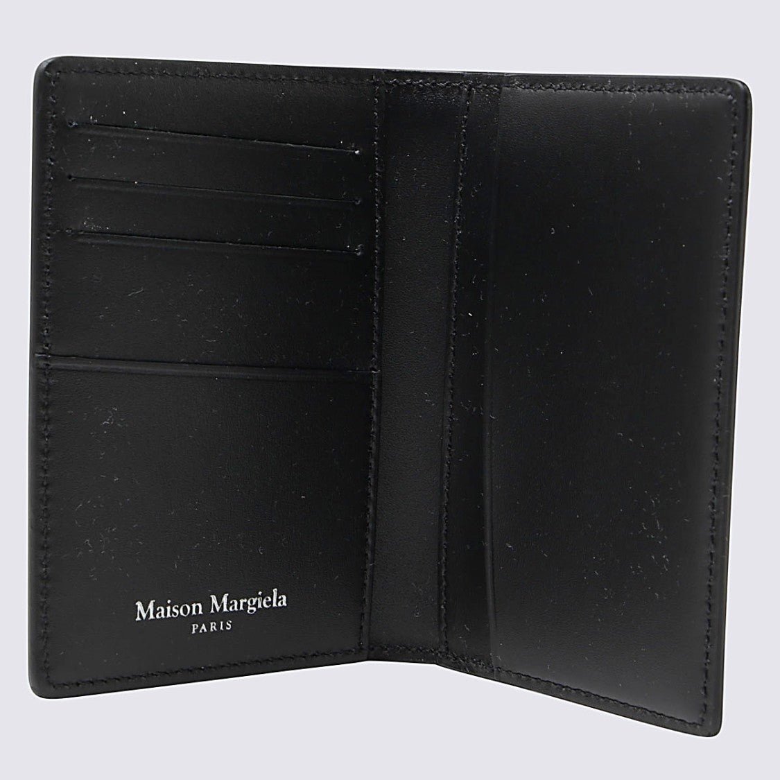Maison Margiela Textured Leather Cardholder With Contrast Stitching