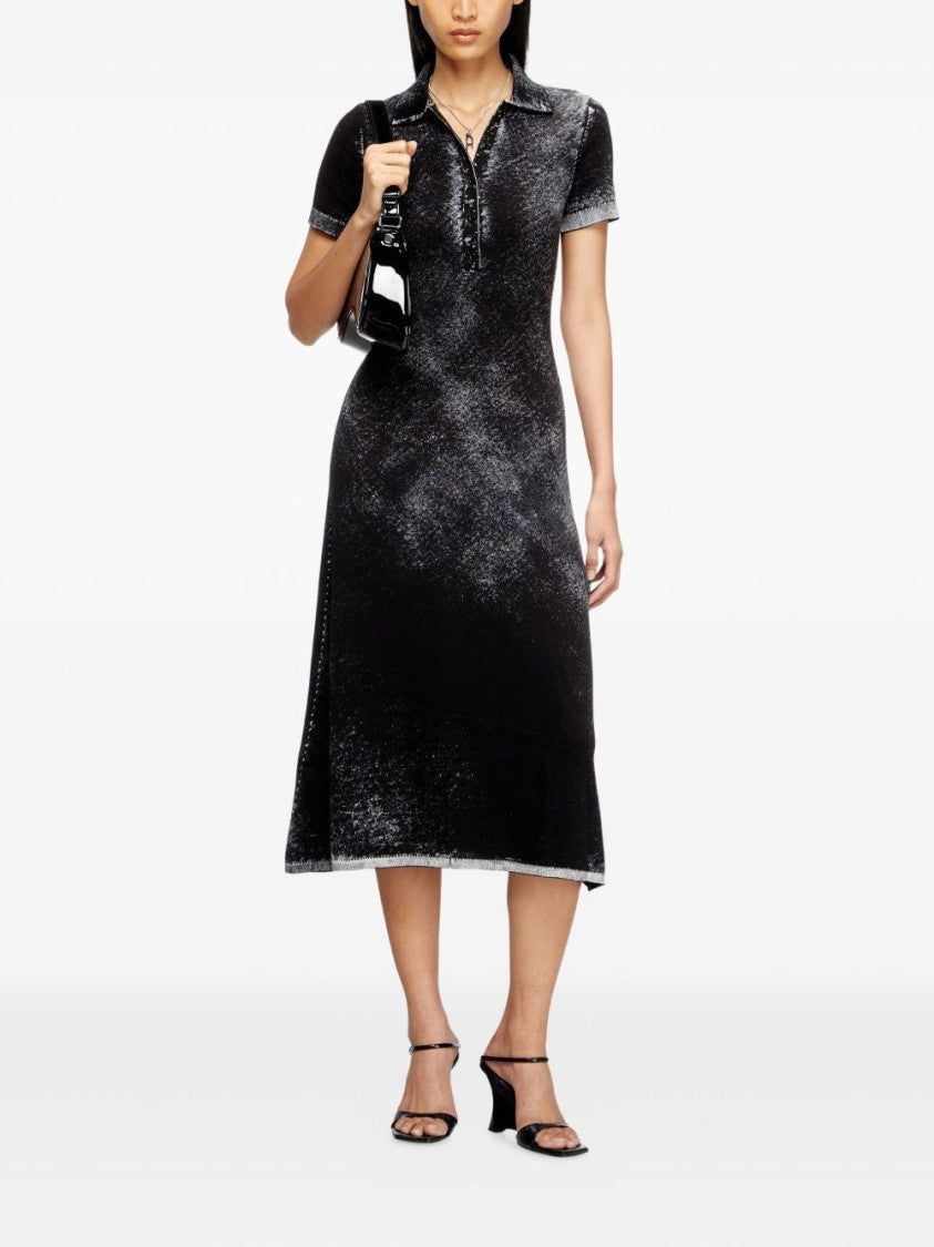 Diesel Midi Dress With Button Placket