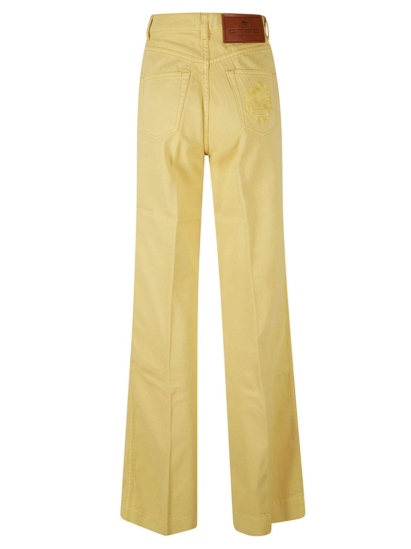 Etro High-Waisted Trousers With Wide-Leg Silhouette