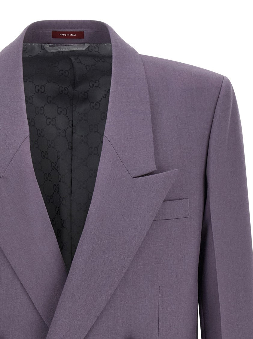 Gucci Double-Breasted Wool Blazer