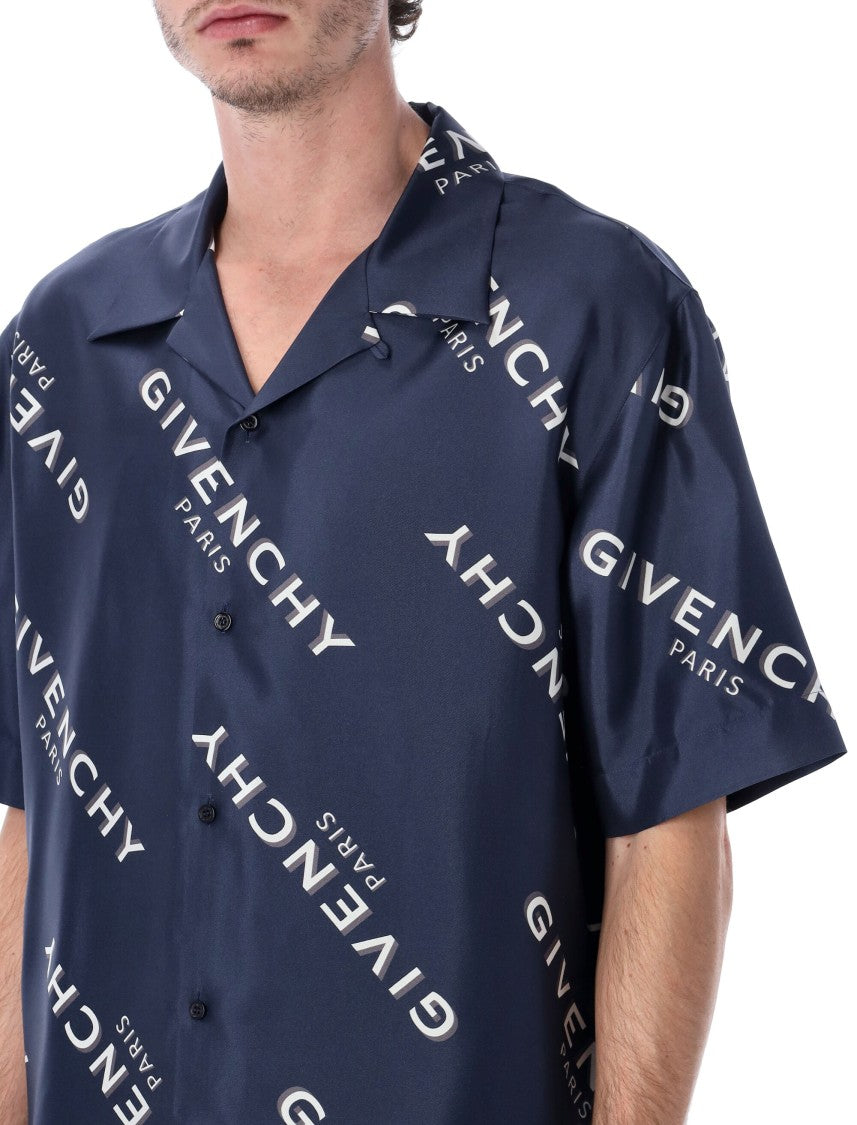 Givenchy Silk Twill Shirt With Shadow Print
