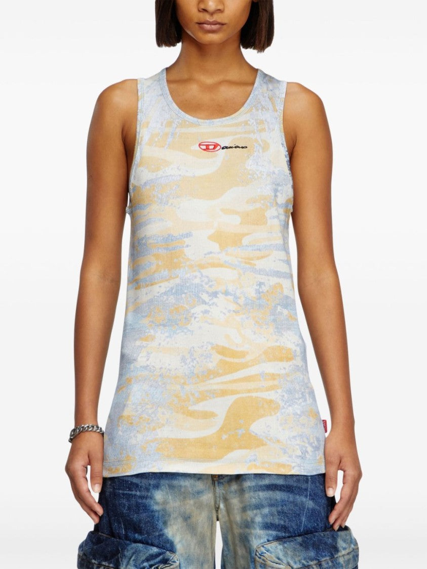 Diesel Sleeveless Round Neck T-Shirt