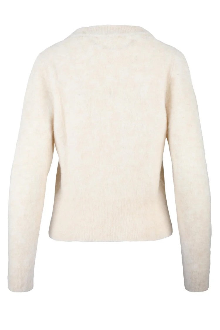 Tommy Hilfiger White Alpaca Wool Polyamide Elastane Women's Sweater