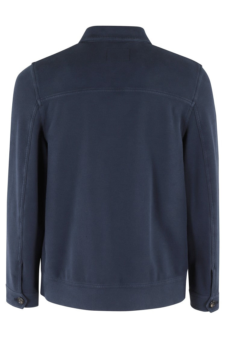 Circolo 1901 Cotton Fleece Overshirt With Pointed Collar