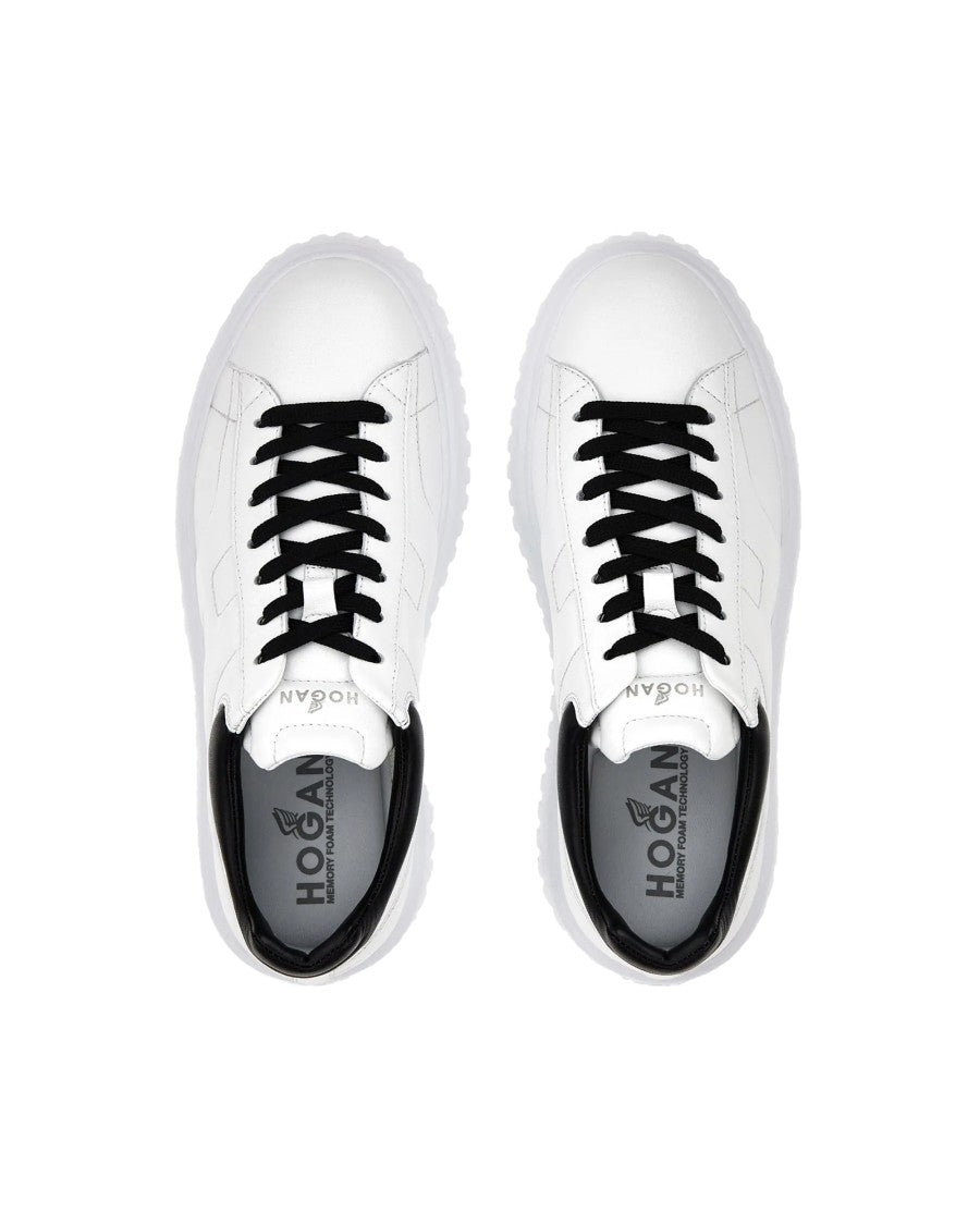 Hogan H-Stripes White/Black Sneakers