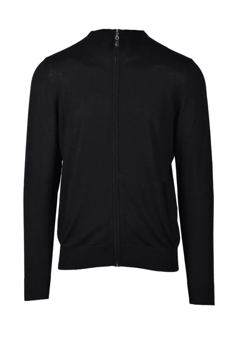 Wild Cashmere Silk And Cashmere Cardigan - Black