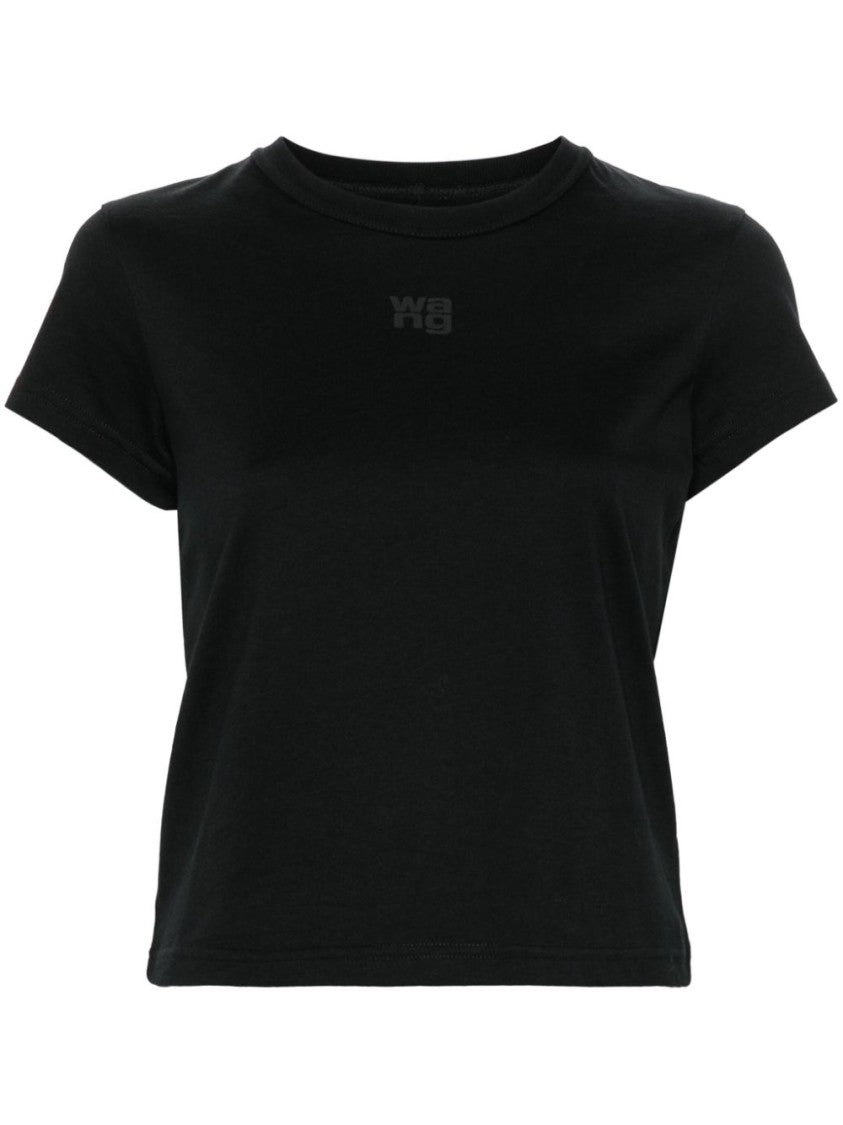 Alexander Wang Black Fitted Short-Sleeve T-Shirt