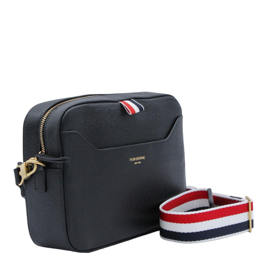 Thom Browne Structured Rectangular Black Bag
