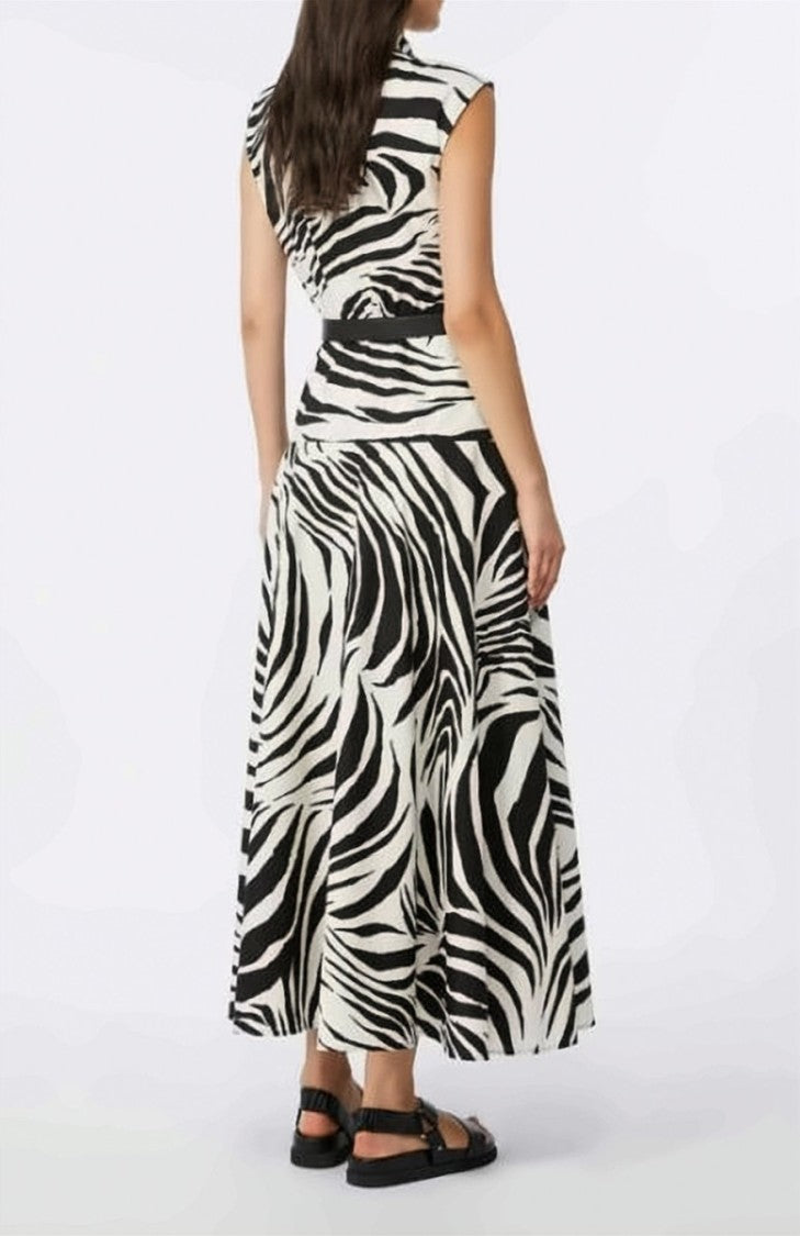 Max Mara Mstwest Long Sleeveless Chemisier Dress