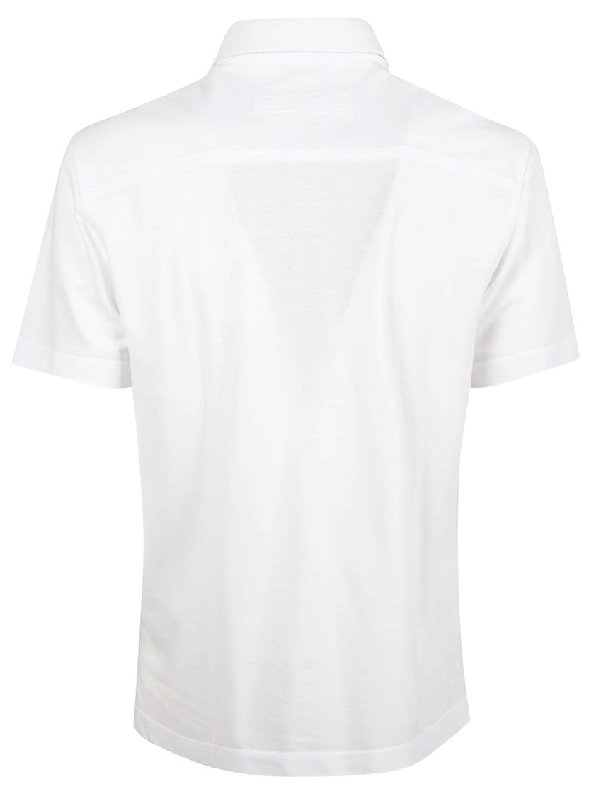 Zegna Classic Short-Sleeve Polo Shirt With Textured Weave