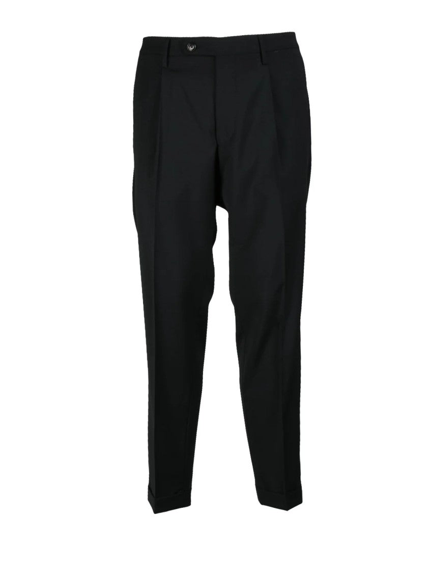 Michael Coal Tailored Stretch Fabric Trousers With Impeccable Fit
