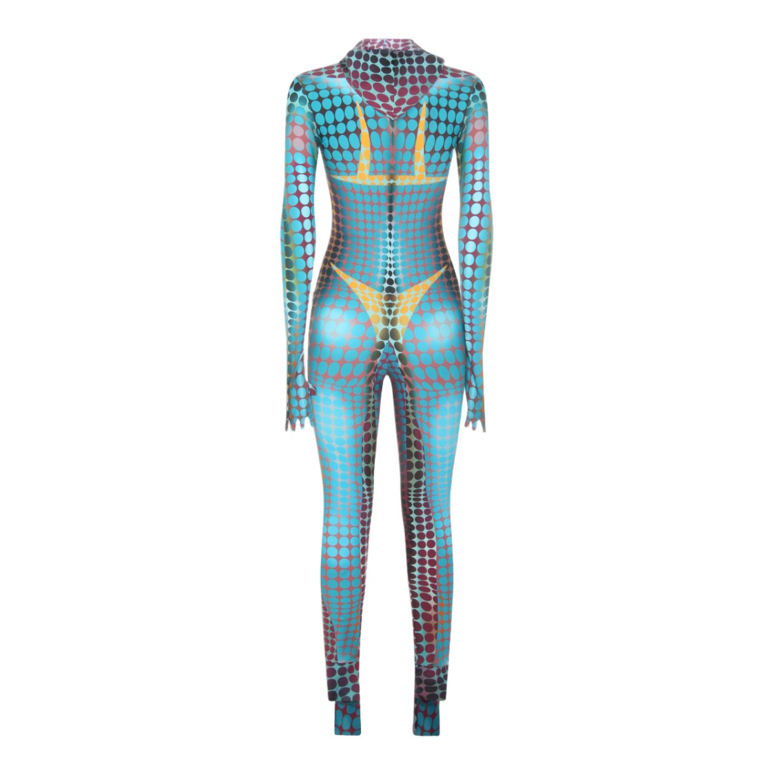Jean Paul Gaultier Form-Fitting Jumpsuit With Polka Dot Pattern