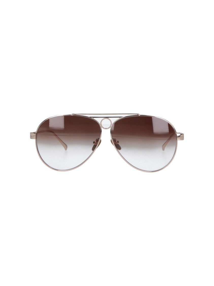 Facehide Teardrop Design Aviator Sunglasses With Gradient Lenses