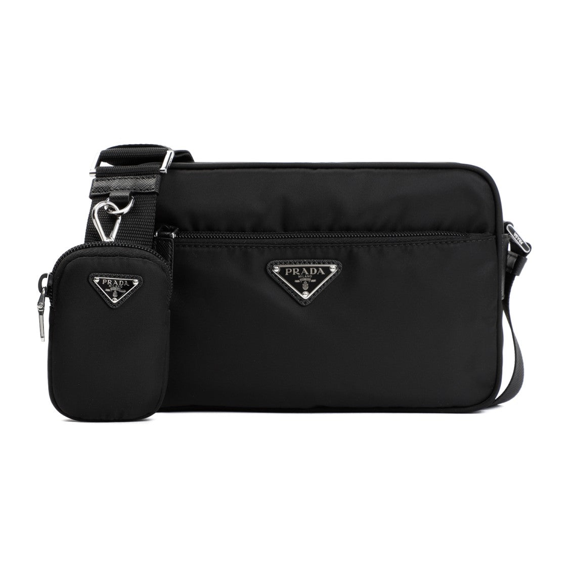 Prada Re-Nylon And Leather Shoulder Bag
