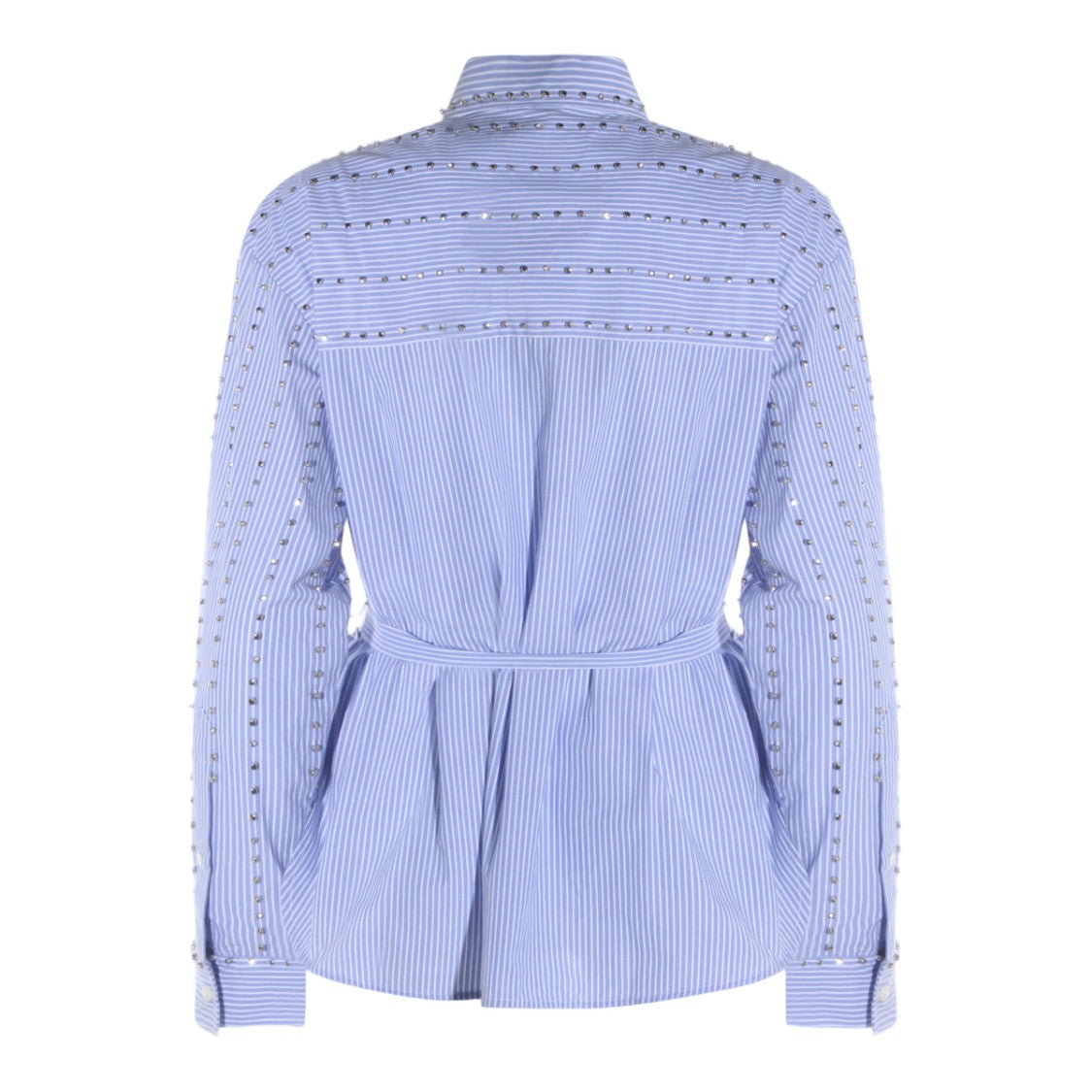 Pinko Collared Shirt With Vertical Stripes