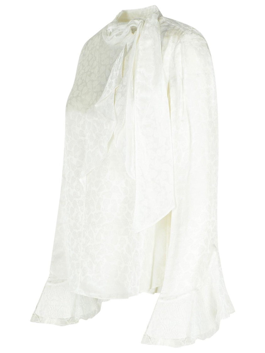 Isabel Marant Raphaella Blouse In Silk And White Viscose