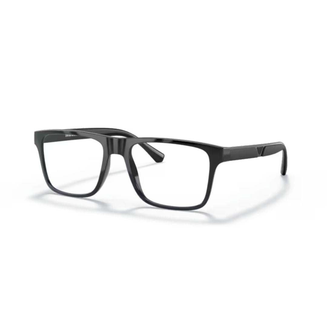 Emporio Armani 0Ea4115 Rectangular Eyeglasses And Sunglasses With Black Frame